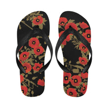 Load image into Gallery viewer, Poppies of War – Unisex Brazilian Flip Flops