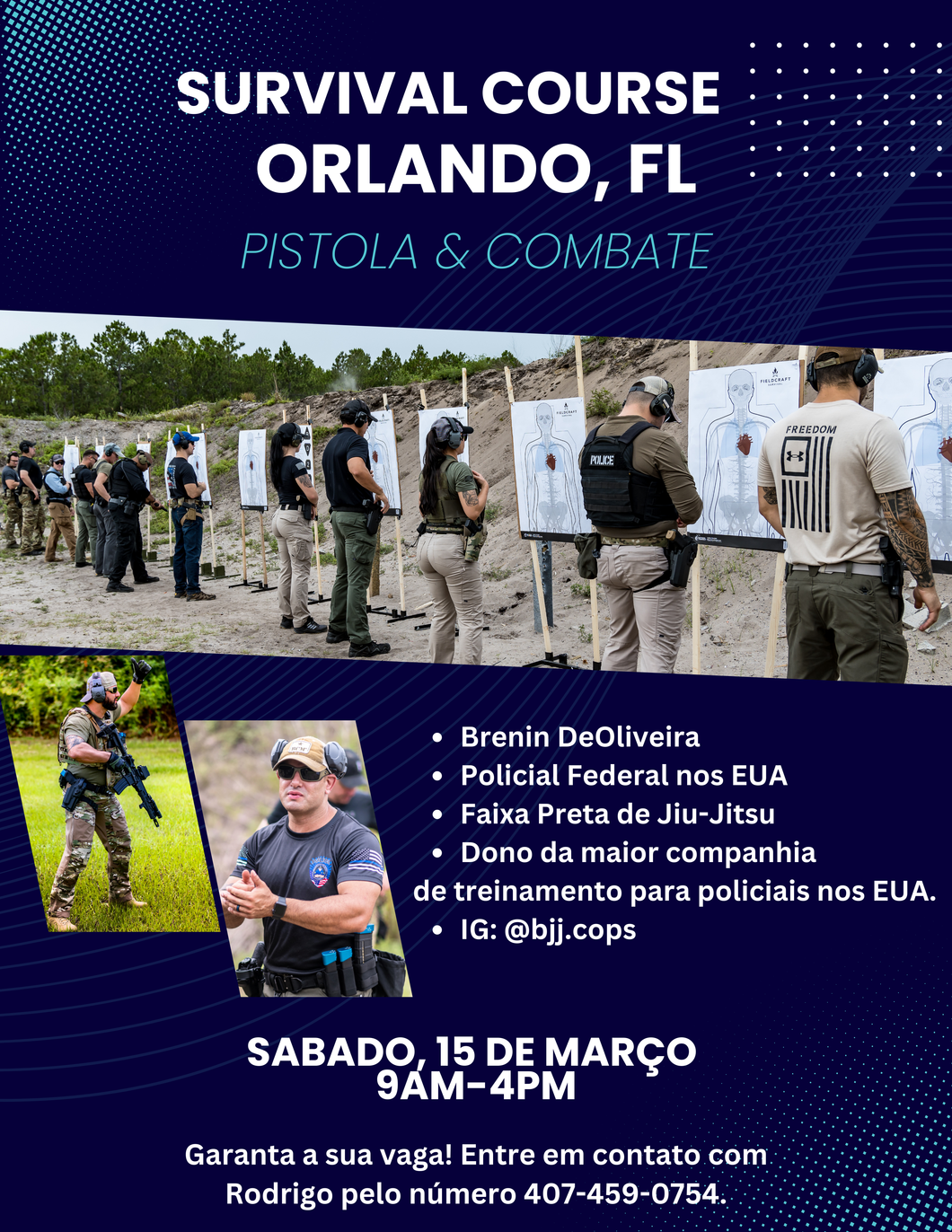 Curso de Pistola e Sobrevivência - Data: Sabado 15 de Março -