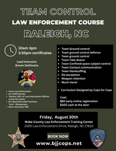 Load image into Gallery viewer, &quot;Team Control&quot; Law Enforcement Course - August, 30th - Raleigh, NC
